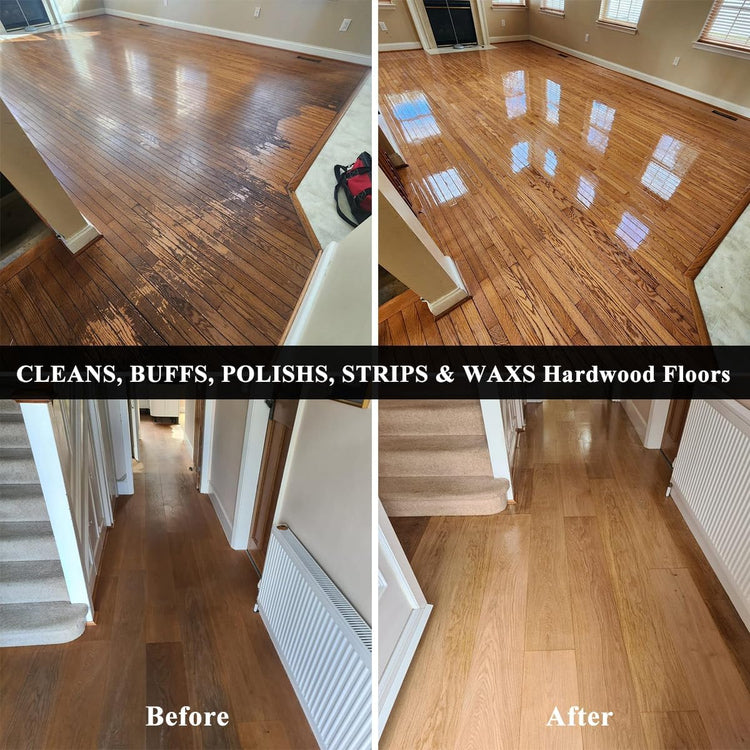 Commercial Floor Scrubber Machine with Brushes and Pads, Heavy Duty Floor Buffer Polisher and Cleaner- Deep Cleaning Tile and Grout
