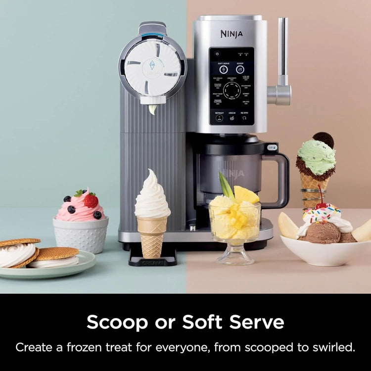 Swirl by Creami Ice Cream and Soft Serve Maker, Sorbet, Milkshake, Frozen Yogurt, Low Calories Program & More, 13-in-1, Soft Serve Handle