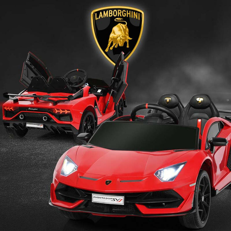 Licensed Lamborghini Svj Kids Ride-on Car, 12V Battery Powered Sports Car Toy with Trunk & Remote