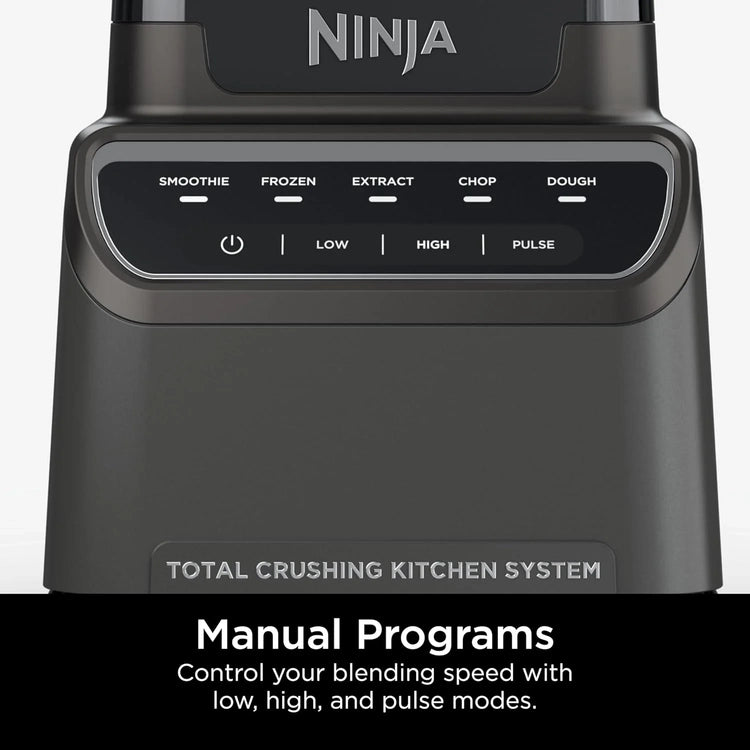 Ninja Blender, Mega Kitchen System, 1500W, 4 Functions for Smoothies, Processing, Dough, Drinks & More, with 72 Blender Pitcher, 64 Processor Bowl