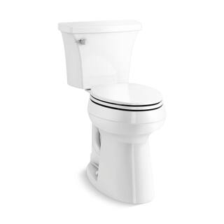 Kohler Extra Tall Highline Arc Complete Solution 2-Piece 1.28 Gpf Single Flush Elongated Toilet in White (Seat Included) 78305-0