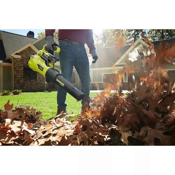 Ryobi 40V Brushless 20 In. Walk Behind Self-Propelled Mower/String Trimmer/Leaf Blower with (2) Batteries and (2) Chargers