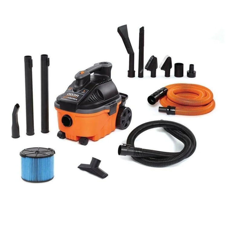 4 Gal. 5.0-Peak Portable Wet/Dry Vac with Auto Detailing Kit