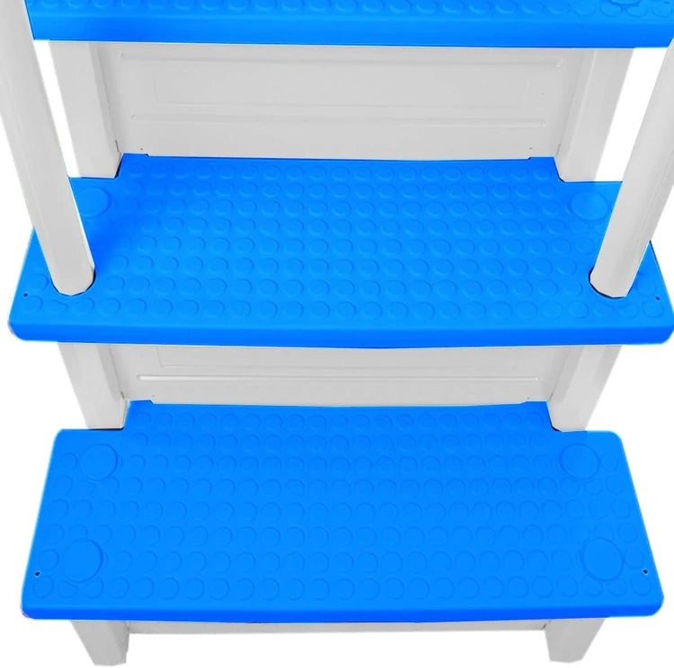 Select Anti-Slip in-Pool Steps, Gray, for Above Ground Swimming Pools, Can Mount to Decks 48" to 54" H, Safety Stairs Capacity up to 300 Lbs