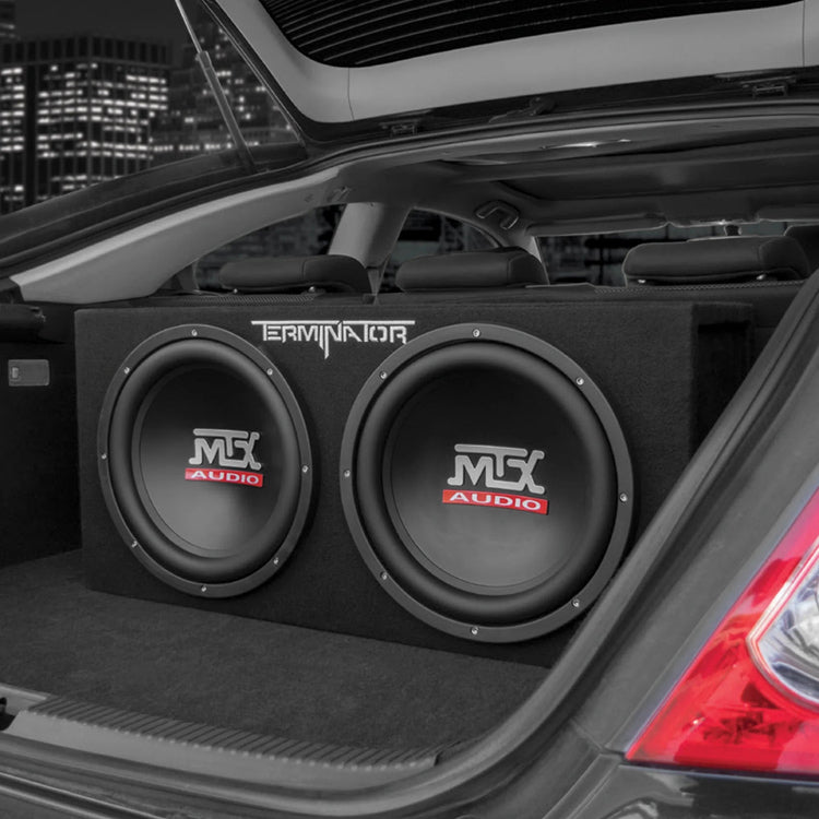 12'' 1200W Dual Car Subwoofer Package with Amplifier & Installation Kit