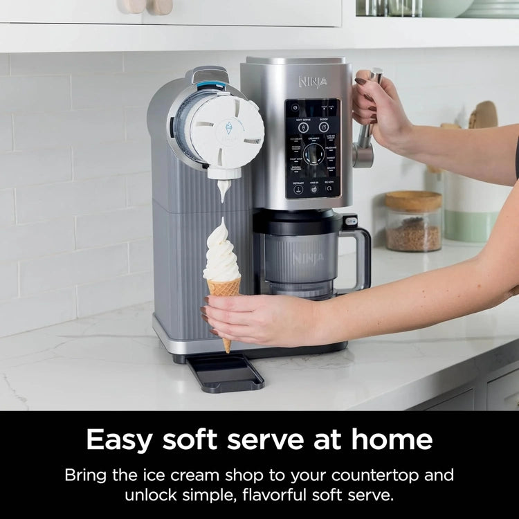 Swirl by Creami Ice Cream and Soft Serve Maker, Sorbet, Milkshake, Frozen Yogurt, Low Calories Program & More, 13-in-1, Soft Serve Handle