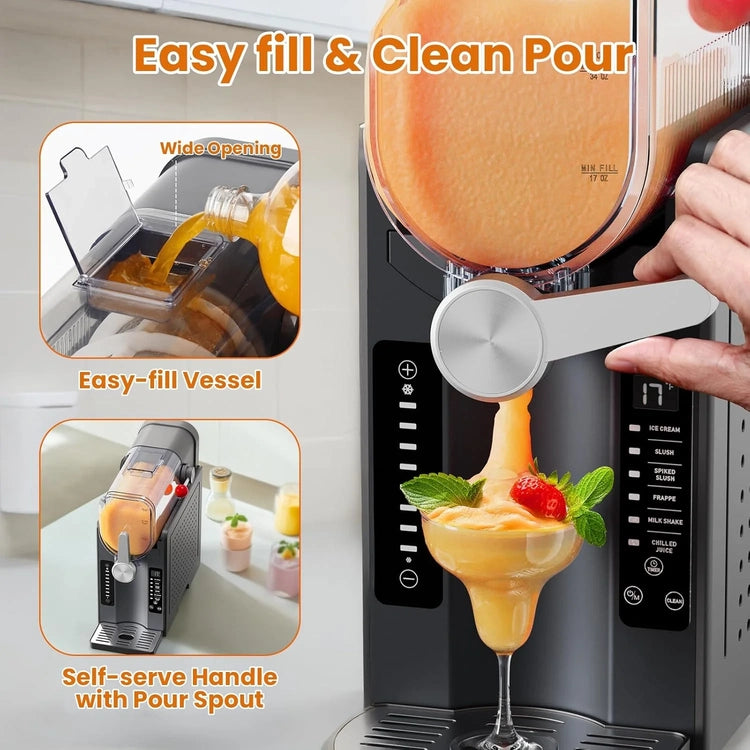 Soft Serve Ice Cream Machine, Slushy Machine for Home