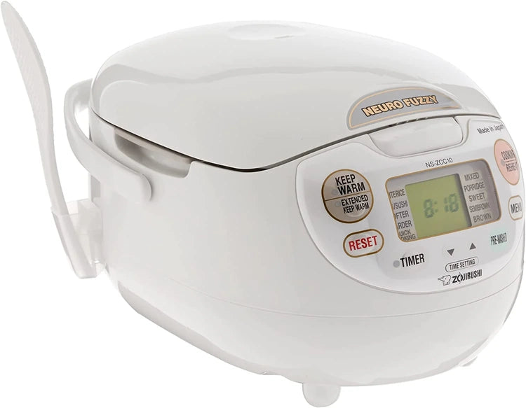 Zojirushi, Made in Japan Neuro Fuzzy Rice Cooker, 5.5-Cup, White