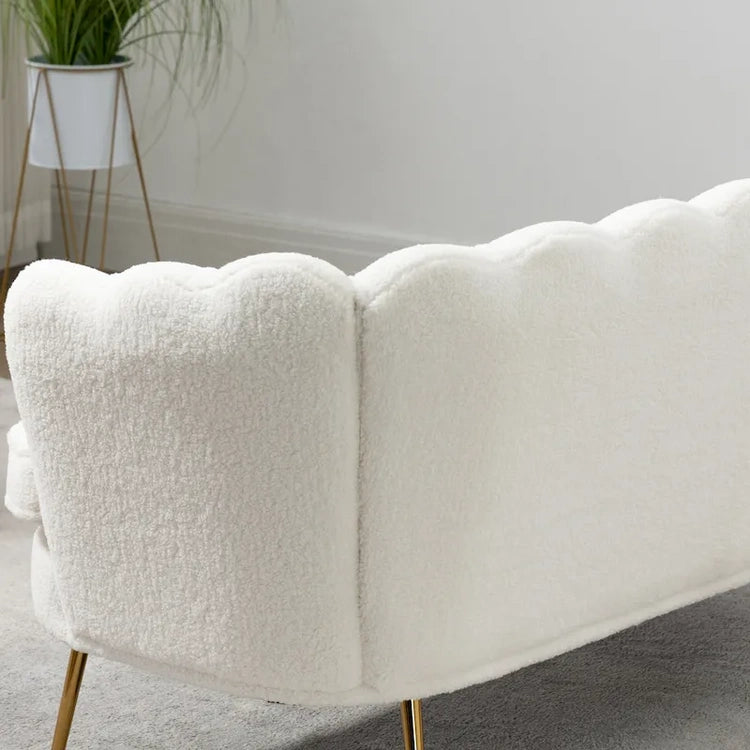 59W Mid-Century Modern Tufted Loveseat Upholstered Sofa