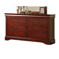 Louis Philippe Iii Cherry 6-Drawer Dresser