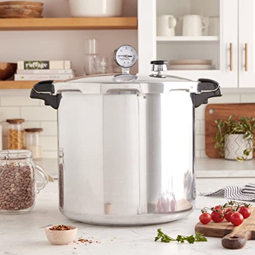 Presto 01784 23 Quart Induction Compatible Pressure Canner, Silver, Aluminum, Home & Kitchen