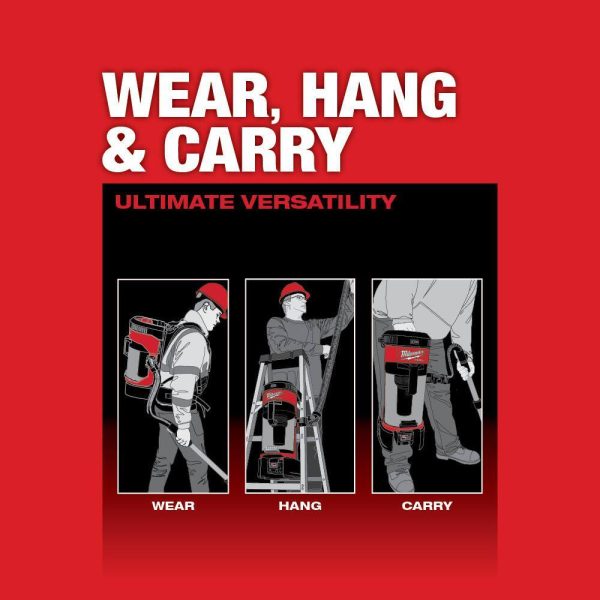 0885-20-48-11-1850 M18 Fuel 1 Gal. 18-Volt Lithium-Ion Brushless Cordless 3-in-1 Backpack Vacuum W/5.0Ah Battery