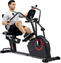 Health & Fitness Electromagnetic Recumbent Cross Trainer Exercise Elliptical Bike W/Arm Exercisers