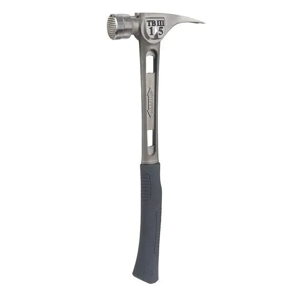 Stiletto TB3MC 15 Oz Ti-Bone Iii Titanium Hammer with Milled Face Curved Handle