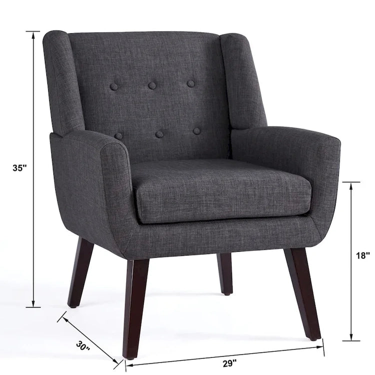 Huimo Set of 2 Modern Tufted Accent Chair
