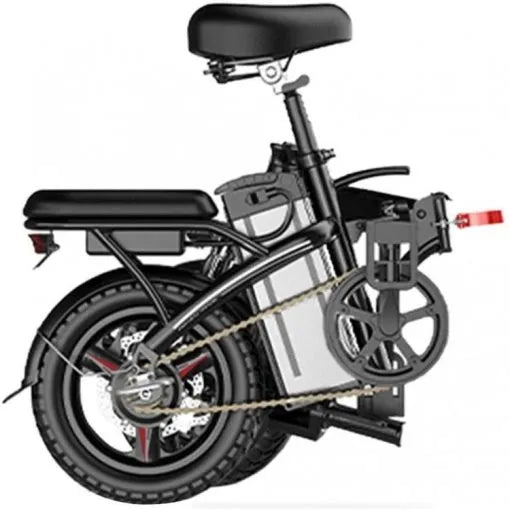 Folding Electric Bike, 250W Electric Bike Suitable for Adults and Teenagers Removable Battery Fat Tire Electric Bike Beach Snow Bicycle, (Black)