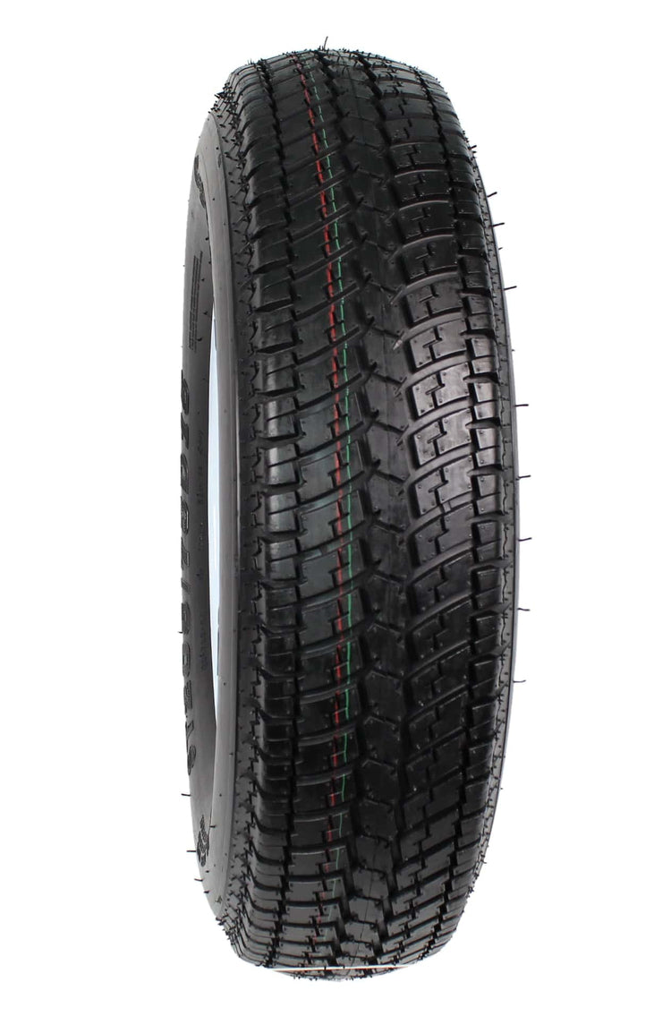 2-Pack Trailer Tire on Rim ST205/75D15 205/75 D 15 In. Lrc 5 Hole White Spoke