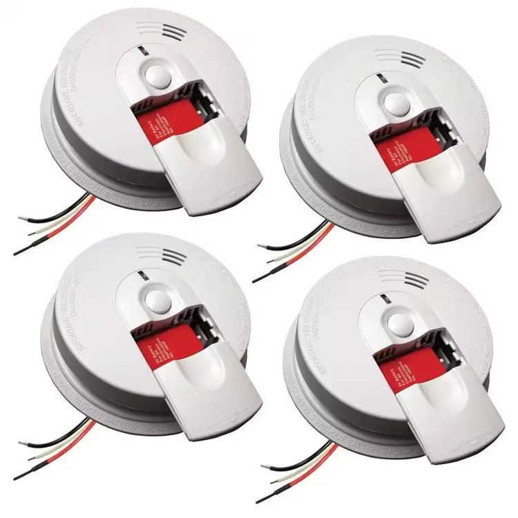 Firex 4-Pack Hardwired Smoke Detector with Ionization Sensor