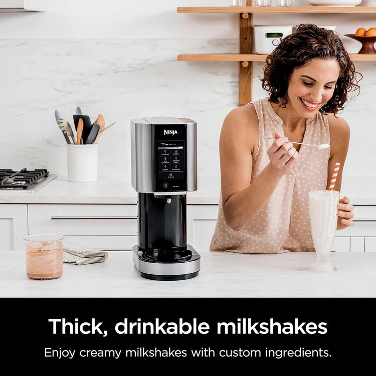 Ninja NC301 Creami Ice Cream Maker, for Gelato, Mix-Ins, Milkshakes, Sorbet, Smoothie Bowls & More, 7 One-Touch Programs
