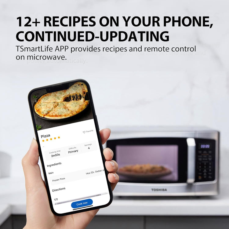 Toshiba 4-in-1 Ml-EC42P(SS) Countertop Microwave Oven, Smart Sensor, Convection, Air Fryer Combo, Mute Function, Position Memory 13.6" Turntable