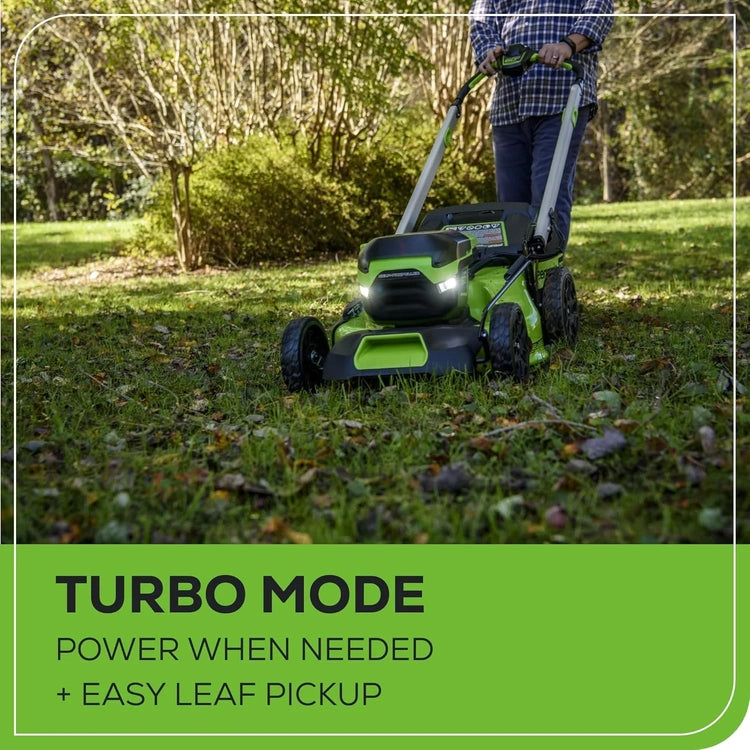 60V 21" Cordless (Self-Propelled) Lawn Mower, 2 X 4.0Ah Batteries and Dual Port Rapid Charger