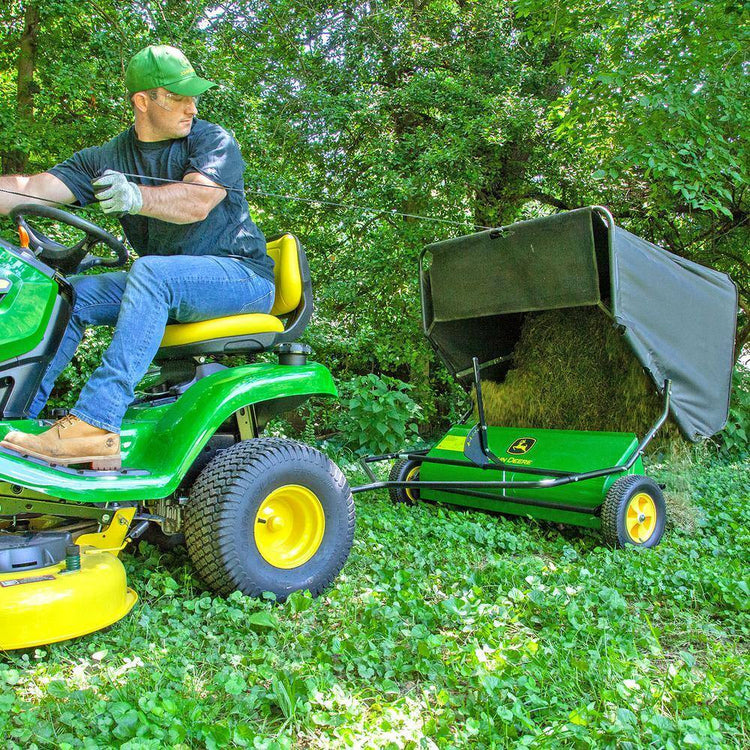 John Deere 42'' Tow-Behind Lawn Sweeper, 24 Cu. Ft.. Capacity, Adjustable Brushes