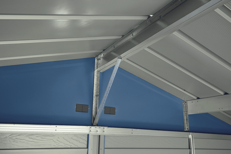 Select Steel Storage Shed, 10x14, Blue Grey