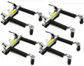 Stark Set of (4) Wheel Dolly Car Skates Vehicle Positioning Hydraulic Tire Jack Truck RV Trailer Pick up Dolly Ratcheting Foot Pedal, 1500LBS