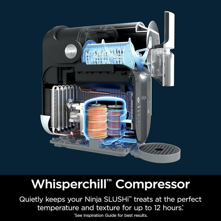 Slushi with Rapidchill Technology, 88 Oz. Frozen Drink & Slushie Machine, 5 Preset Programs, Margaritas, Frappés, and More, Accents, Black