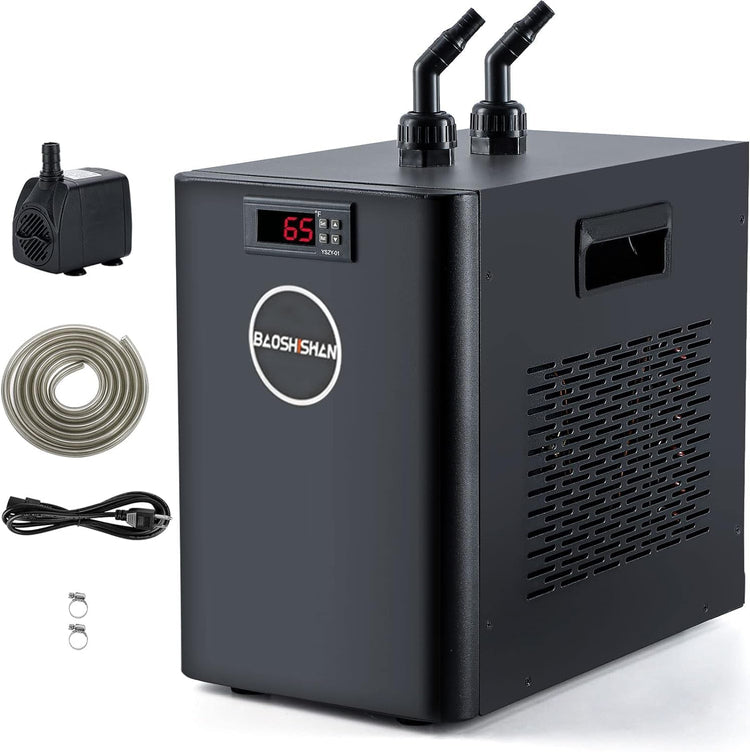 Aquarium Chiller 42gal 1/10 HP Water Cooler Fish Tank Chiller Special Quiet Design Refrigeration Compressor