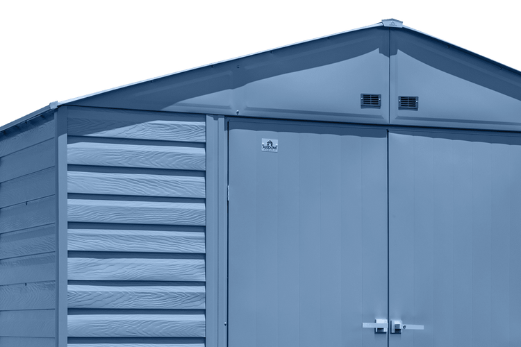 Select Steel Storage Shed, 10x14, Blue Grey