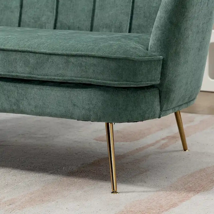 59W Mid-Century Modern Tufted Loveseat Upholstered Sofa