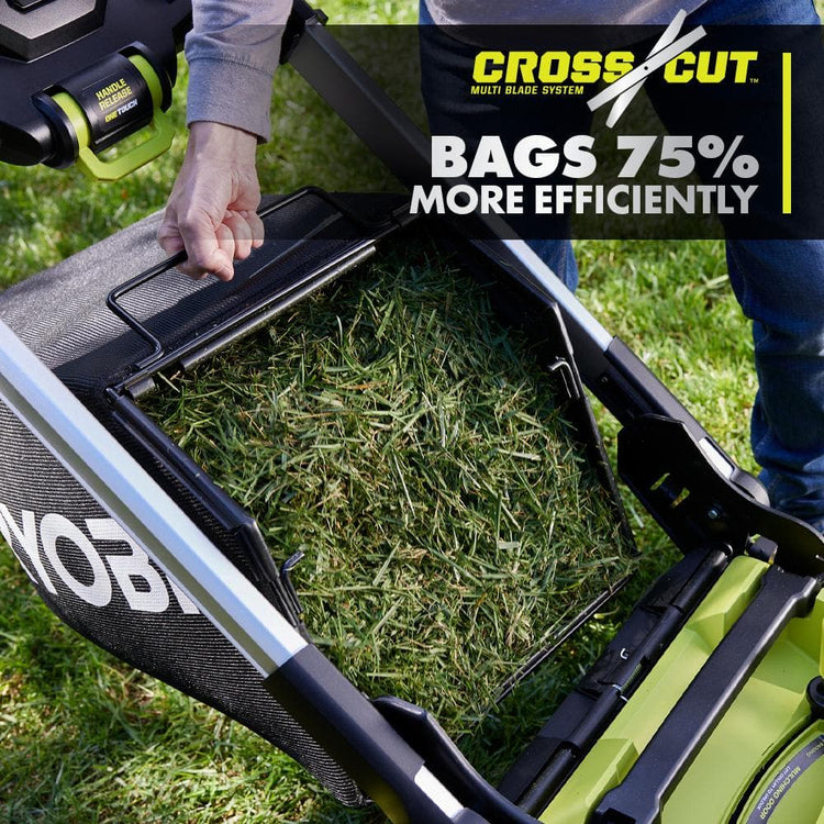 Ryobi 40V HP Brushless 21-in Self-Propelled Awd Lawn Mower - Whisper Series - Includes (2) 6.0Ah Batteries and Charger