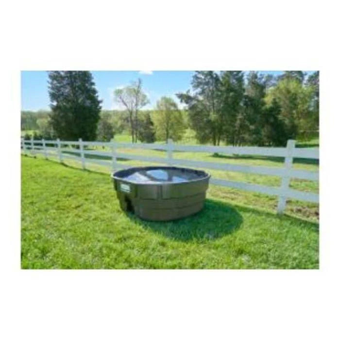 Rubbermaid FG424500BLA Stock Tank, 150 Gal Capacity, Plastic, Black