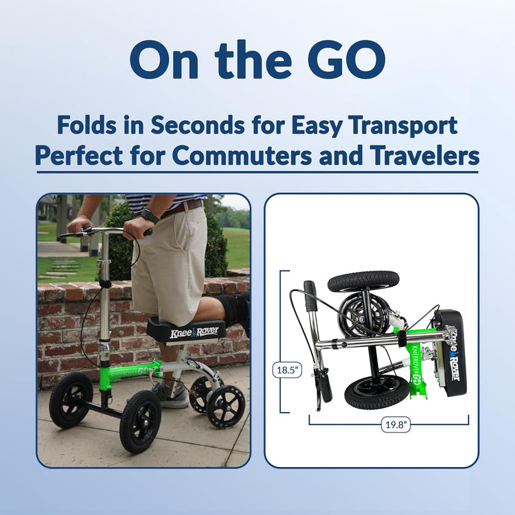 All Terrain Knee Scooter for Adults for Foot Surgery Heavy Duty Knee Walker for Broken Ankle Foot Injuries Recovery Leg Scooter Knee