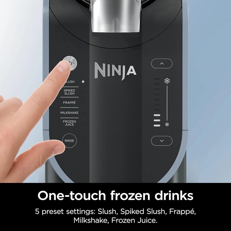 Slushi with Rapidchill Technology, 88 Oz. Frozen Drink & Slushie Machine, 5 Preset Programs, Margaritas, Frappés, and More, Accents, Black