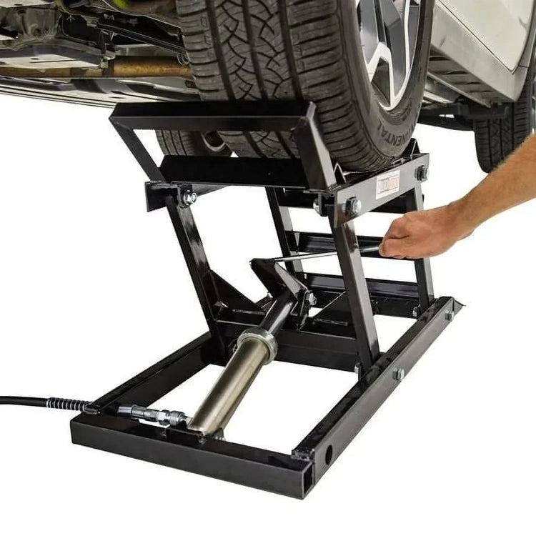 Black Widow Hydraulic Car Lift with Ramp - 3,000 Lb. per Pair Capacity