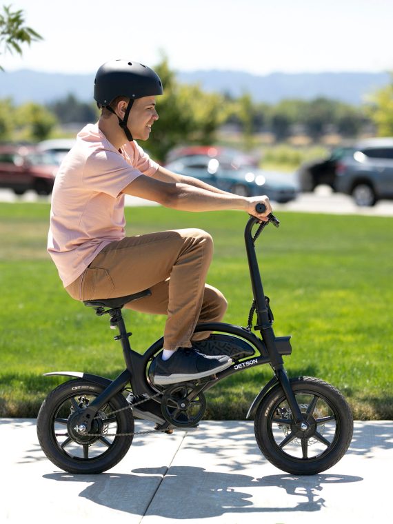 Jetson - Bolt Pro E-Bike with 30 Miles Max Operating Range & 15.5 MPH Max Speed - Black