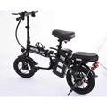 Folding Electric Bike, 250W Electric Bike Suitable for Adults and Teenagers Removable Battery Fat Tire Electric Bike Beach Snow Bicycle, (Black)