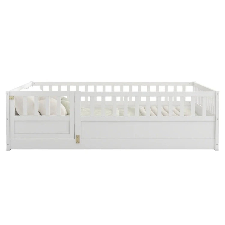 Montessori Wooden Children'S Floor Bed with Support Slat