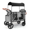All-Terrain 4 Seater Wagon Stroller for Kids - Heavy-Duty 300lb Capacity, One-Hand Fold Design, High Seats with 5-Point Harness