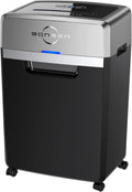 Heavy Duty Paper Shredder, 24-Sheet Cross-Cut Shredder, 40-Min Continuous Running Time, Commercial Grade Shredder for Office, 9-Gallon Big Basket