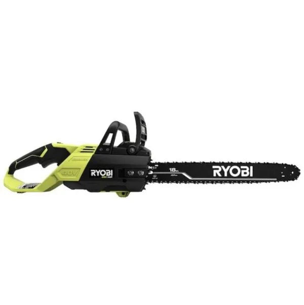 Ryobi 18'' 40V Cordless Chainsaw Kit with Battery & Charger, Green