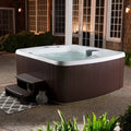 Lifesmart Spas 5 - Person 23 - Jet Rectangular Plug and Play Hot Tub with Ozonator in Espresso