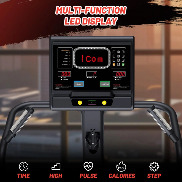 Stepper Machine, Stair Stepper with LED Screen, Commercial Grade Stair Climber, Fitness Equipment with 15 Resistance Levels, 451LBS