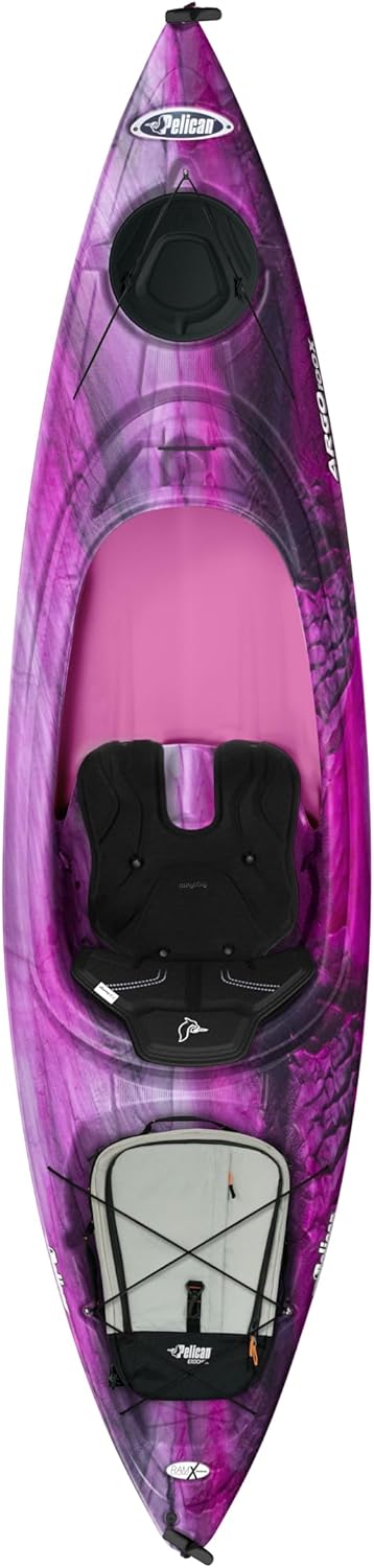 Pelican Argo 100X Exo - Sit-in Recreational Kayak - Exo Cooler Bag Included - 10 Ft - Stardust