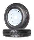 2-Pk Trailer Tires Rims ST175/80D13 175/80 13 B78-13 Lrc 5 Lug White Spoke Wheel