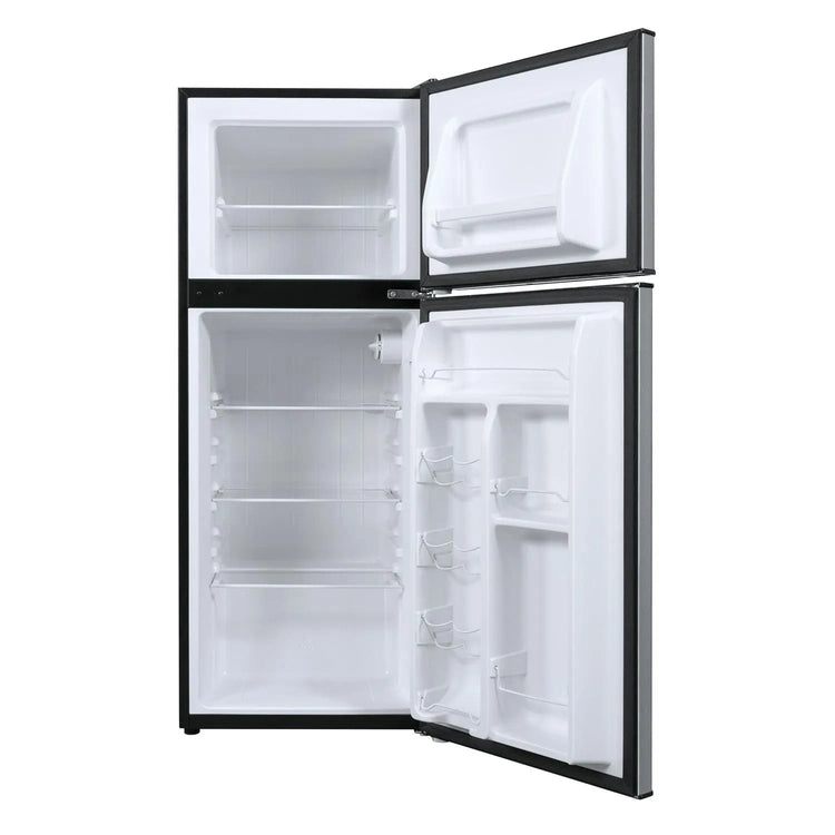 4.6. Cu. Ft. Two Door Mini Refrigerator with Freezer, Stainless Steel