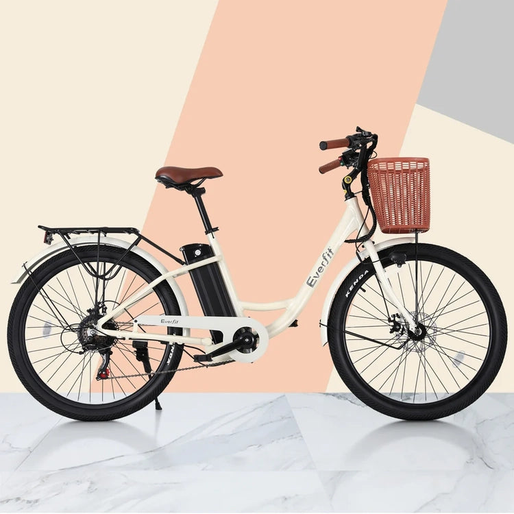 Everfit 26" Electric Bike City Bicycle E-Bike E-Bike Commuter W/Battery Wh