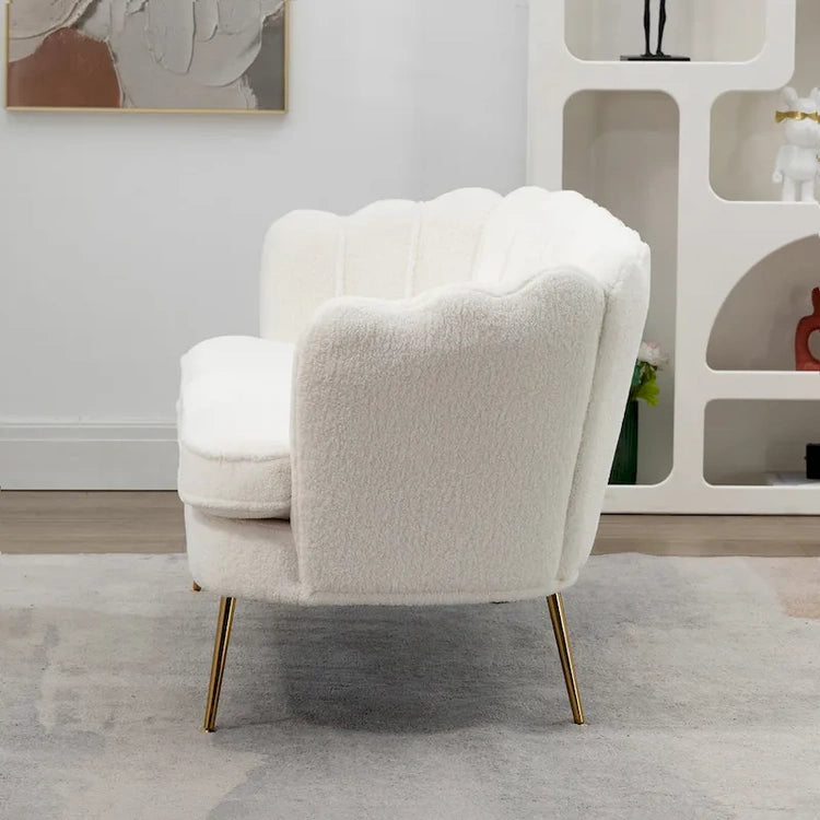 59W Mid-Century Modern Tufted Loveseat Upholstered Sofa